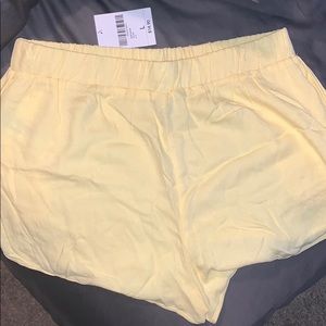 brand new yellow shorts